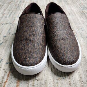 Michael Kors Keaton Slip-On Brown Sneaker Size 7.5 M